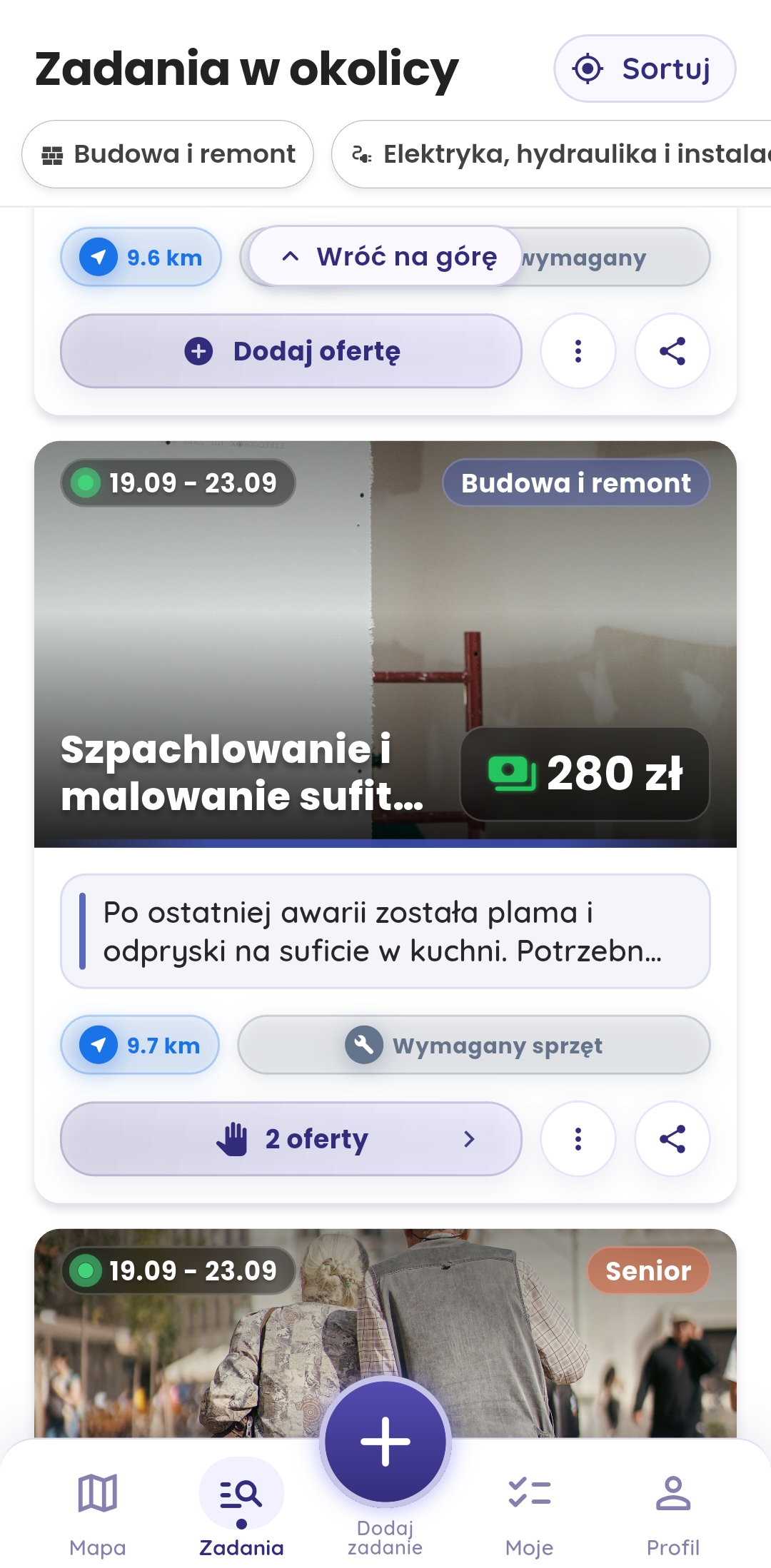 Zadania dostępne w pobliżu w Giggo
